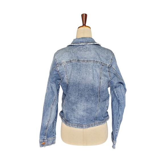 Universal Thread Distressed Denim Jacket Size XS - Picture 3 of 5